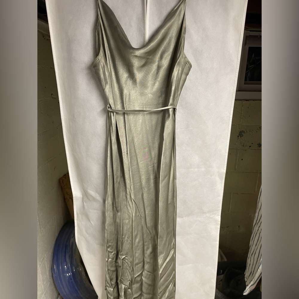Shona Joy Bias Cowl Midi Dress SAGE